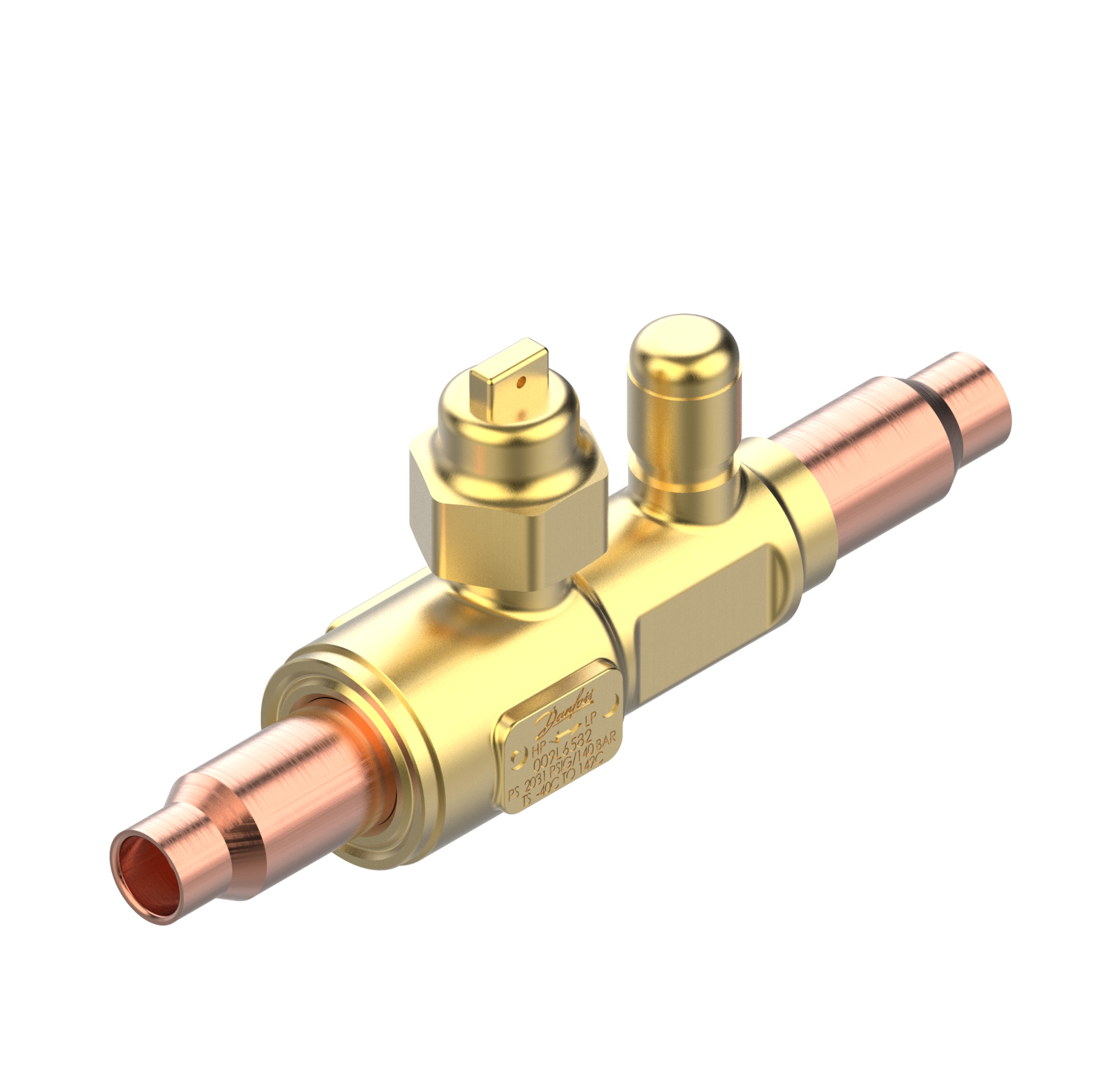 Danfoss GBCT — Запорные шаровые краны для CO2 140 бар GBCT 22s Кран шаровый 009L6420  - Вид №15