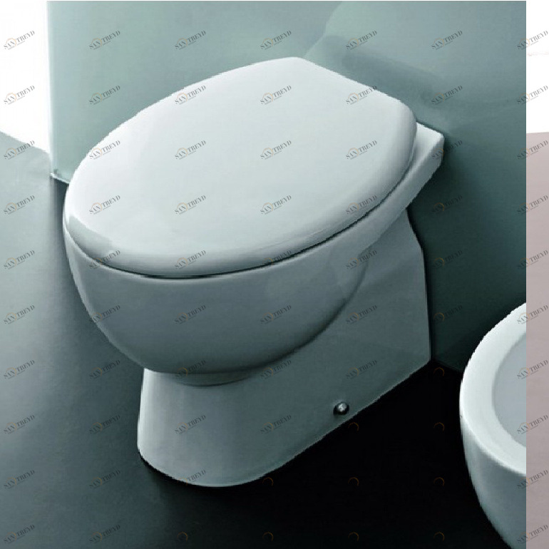 40000 Приставной унитаз напольный Зеленый Althea Ceramica Contract Cento Италия