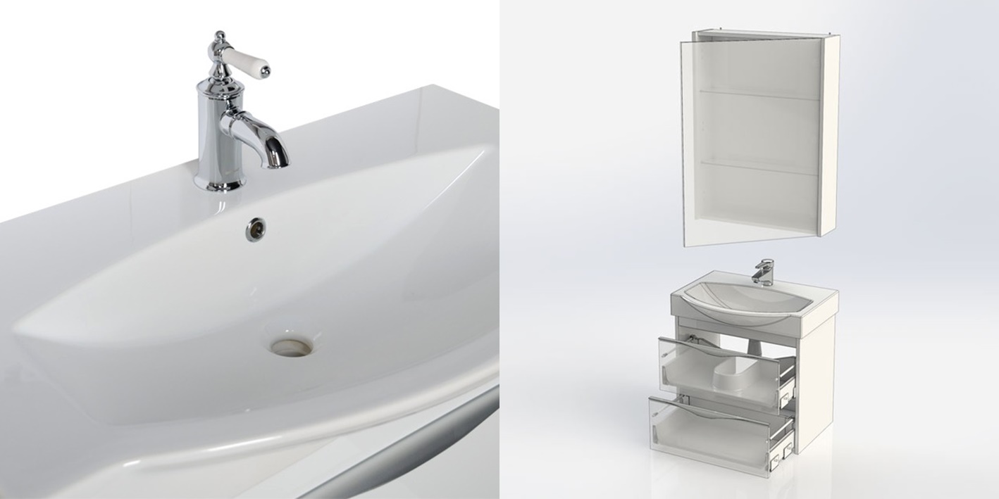 Комплект мебели Aquanet Франка 65 белый 00183189 - Вид №5