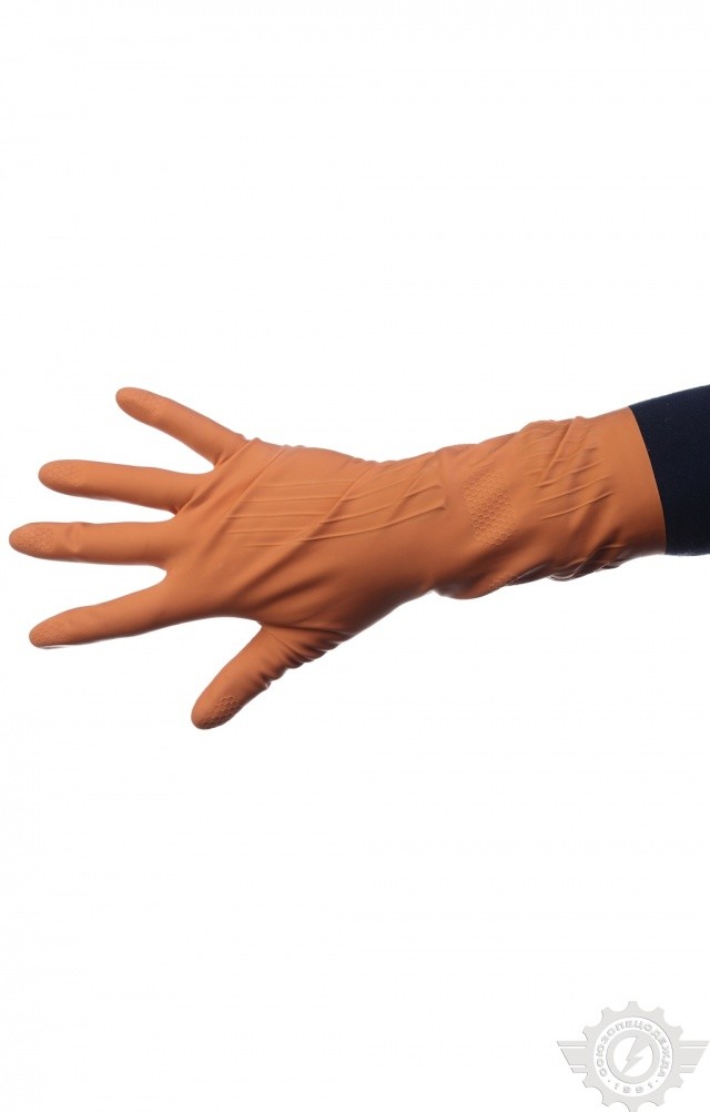 67655 Перчатки резиновые бытовые  Средства защиты рук  размер S(М) (6,5-7) Спецодежда  - Вид №2