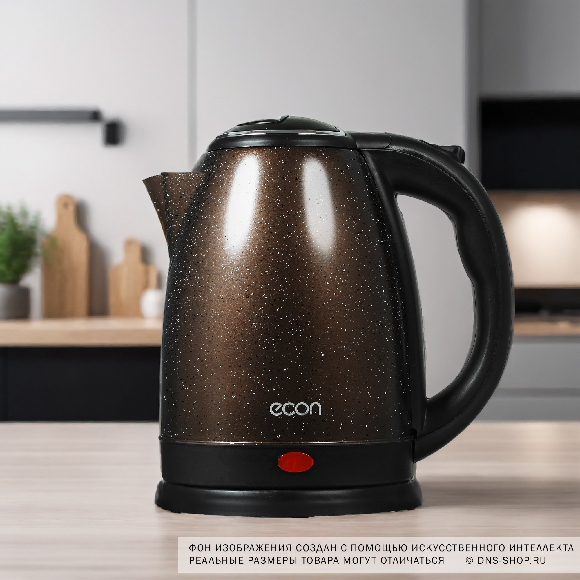 5353549 Электрочайник ECON ECO-1892KE коричневый STDN-0142244 - Вид №7