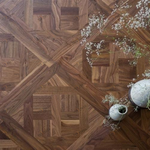 Модульный паркет Coswick Прованс Американский Орех американский Селект (Гладкая) 431х431 мм 13971601