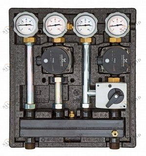 Насосная группа Kombimix UK_MK с насосом Grundfos UPM3 Hybrid 15-70 MEIBES ME261023OSRU