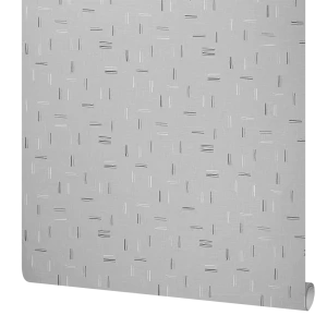 Флизелиновые обои ATELIERO Palochki серые 1.06 м - современный стиль для гостиной и спальни 89432663