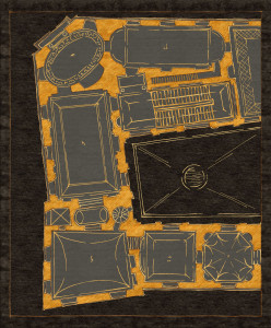 Ковер ручной работы из ткани