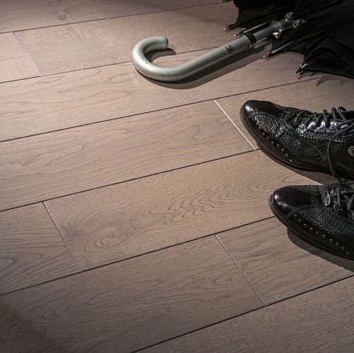 Массивная доска Amigo Classic Сильвер Мун Дуб Натур с брашью (Текстурированная) 300-1500х125 мм 3100310026 - Вид №1