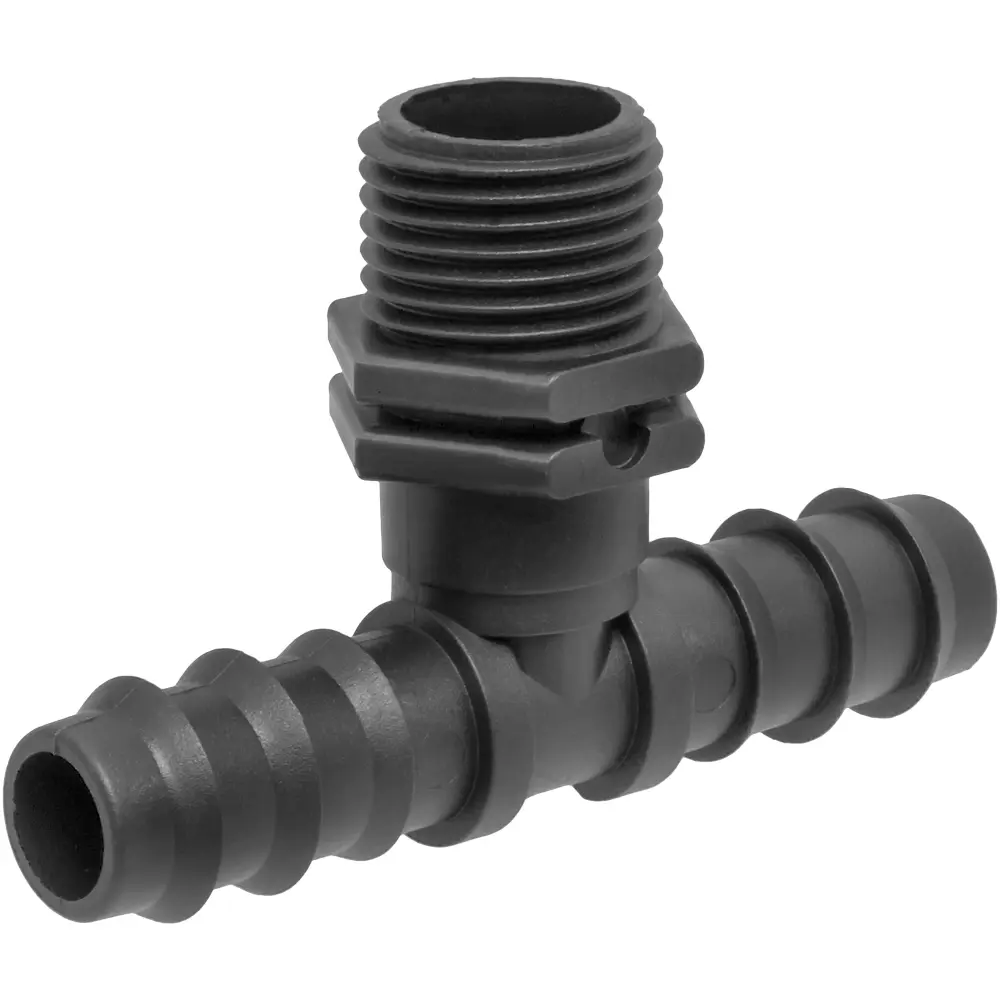 Тройник для садовых шлангов MasterProf ДС.070719 наружная резьба 1/2"х16 мм пластик STLM-2029395