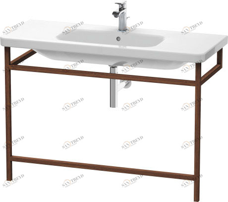 DS989407777 Мебельные аксессуары - полотенцедержатель DuraStyle #DS9894 1140 x 440 мм Черный орех, цельный Duravit