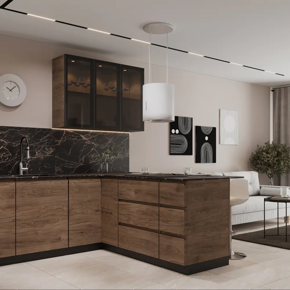 Фасад кухонный DELINIA ID Токио 79,7×12,5 см в стиле темного дерева 86423429 STLM-0869759 - Вид №9