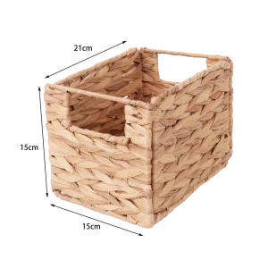 Корзина Konsensa 15x15x21 см водяной гиацинт цвет бежевый 89439461 STLM-2139752