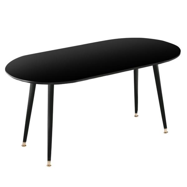 Кофейный столик с черными ножками черный Soap WOODI  00-3966124 Черный  - Вид №4