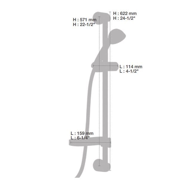 Термостатический набор для душа с душем BARIL PRO-3000-16 ARCH-00131574 - Вид №4