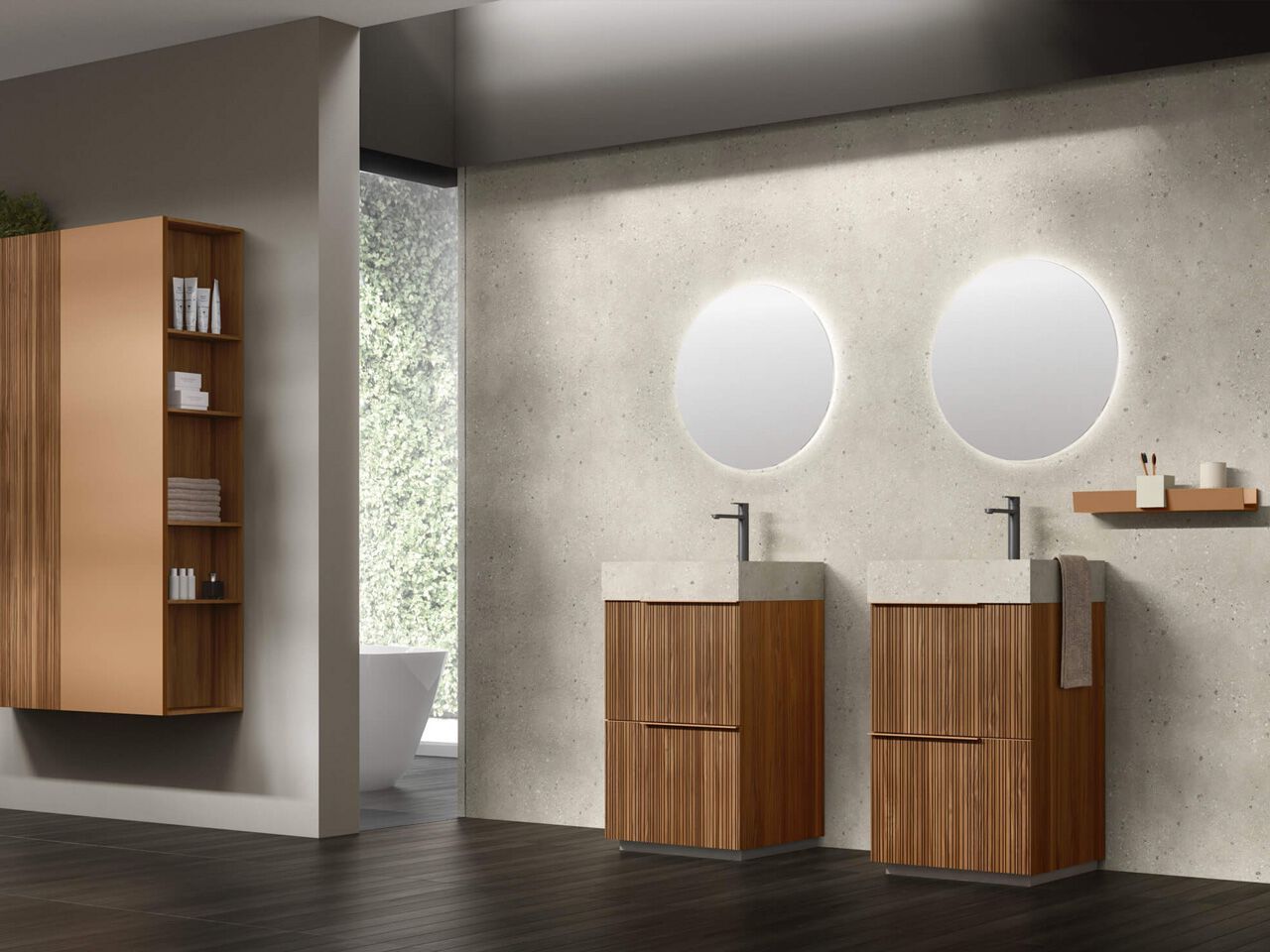 Умывальник с ящиками ARCOM Поллок текстуры ARCH-00016105