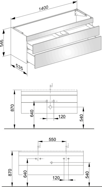 31561380000 Тумба под умывальник KEUCO Edition 400 31561380000 - Вид №2