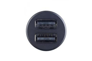 16105898 Автомобильное зарядное устройство , с двумя разъемами USB 2 x 2.4А черный AUTO, 230012270 Perfeo