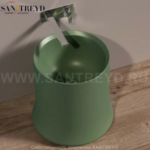 SH10MIRTOMATT Накладная раковина на столешницу  круглая Simas Sharp