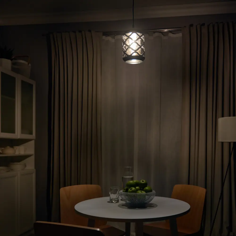 88038443 Светильник подвесной De City Соло 60 Вт E27 220 В спирали цвет черный STLM-0911067  - Вид №9