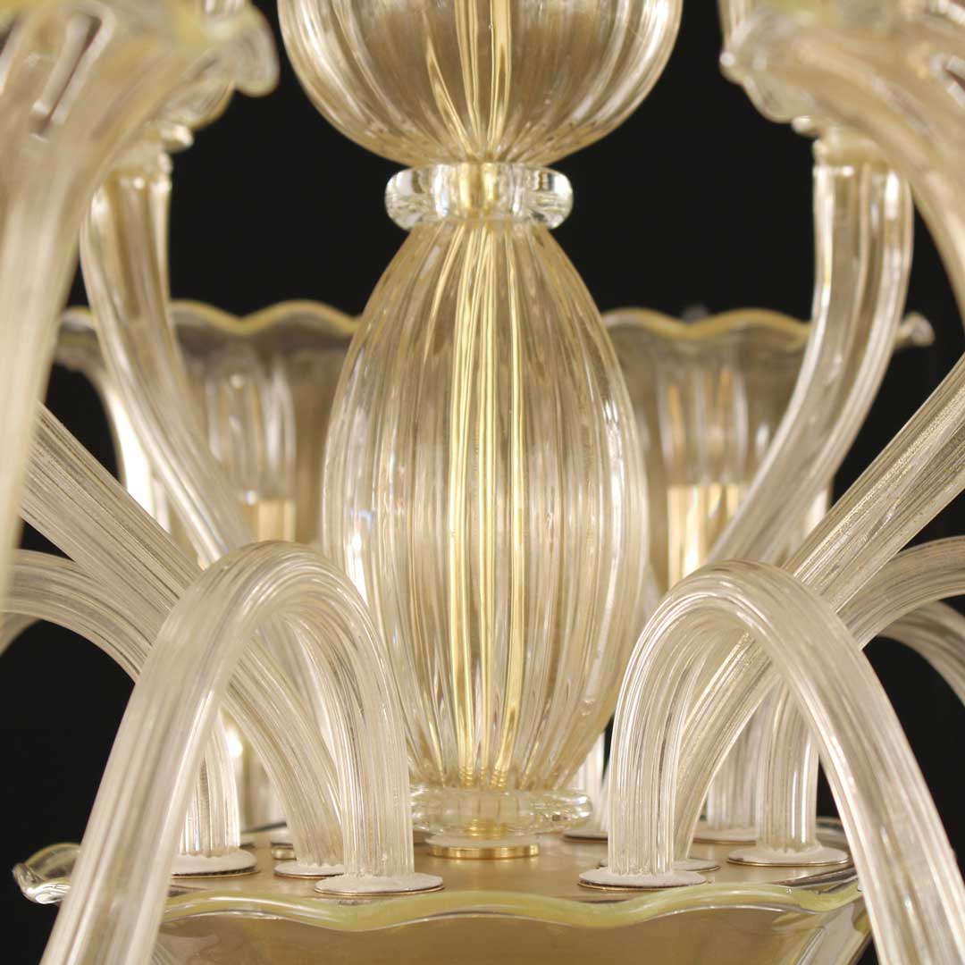 4807 ORIGINALMURANOGLASS Люстра Колокольчики - золото - муранское стекло OMG  см  - Вид №1