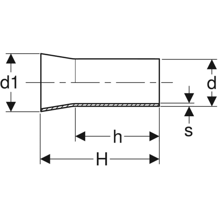 32419 Переходник Geberit Mapress из нержавеющей стали, с концевиком для сварки и гладким концевиком Geberit  - Вид №2