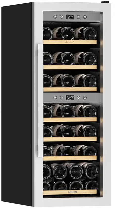 91282837 Винный шкаф Libhof Gourmet 63x103.50x39.50 см 38 бутылок металл/пластик цвет серебристый STLM-0863388