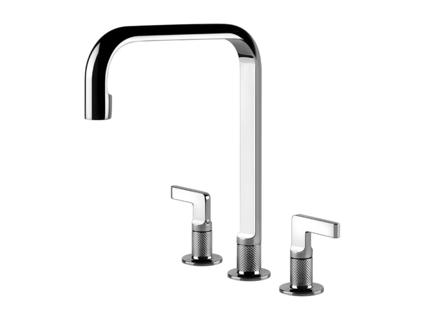 Смеситель для кухни с 3 отверстиями из латуни Gessi гравировка ARCH-00032097