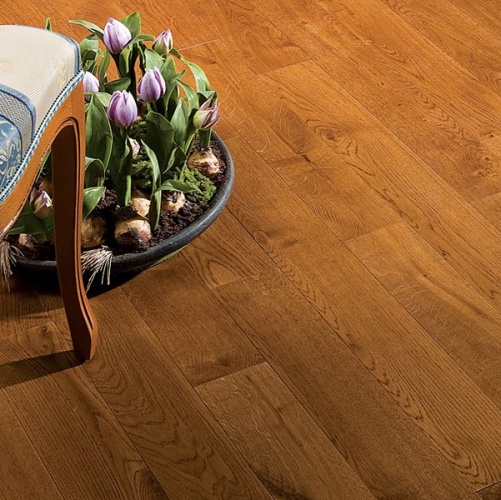 Паркет Ёлка Coswick Ренессанс Дуб Селект (Гладкая) 647,7х107,95 мм 11241104 - Вид №4