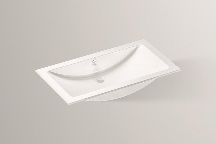 2251700000 Раковина, встраиваемая под столешницу, ub.r800, белая, proshield Alape серия R 