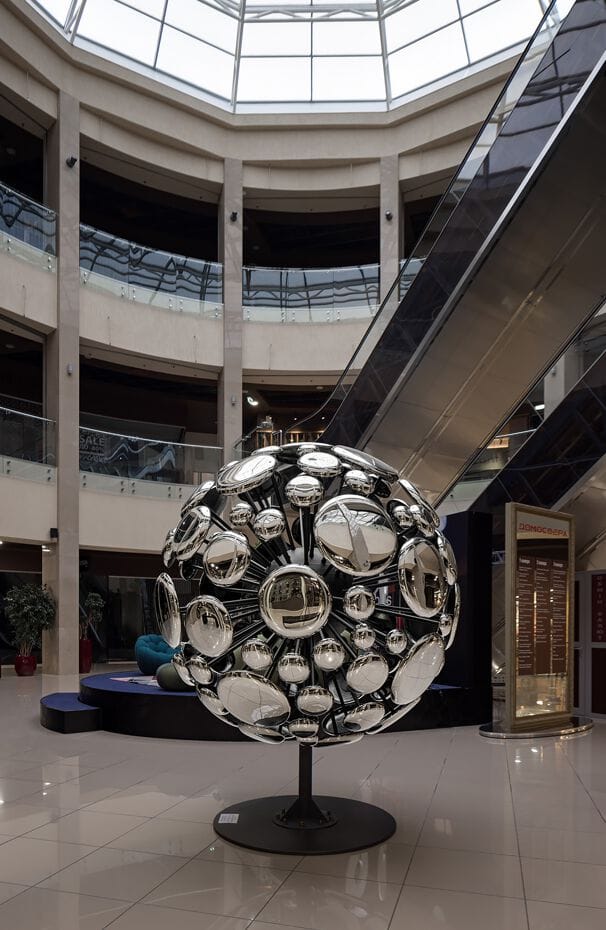 Стеклянная скульптура PlusObject SPACE EXPENSION SILVER ARCH-00136020 - Вид №4