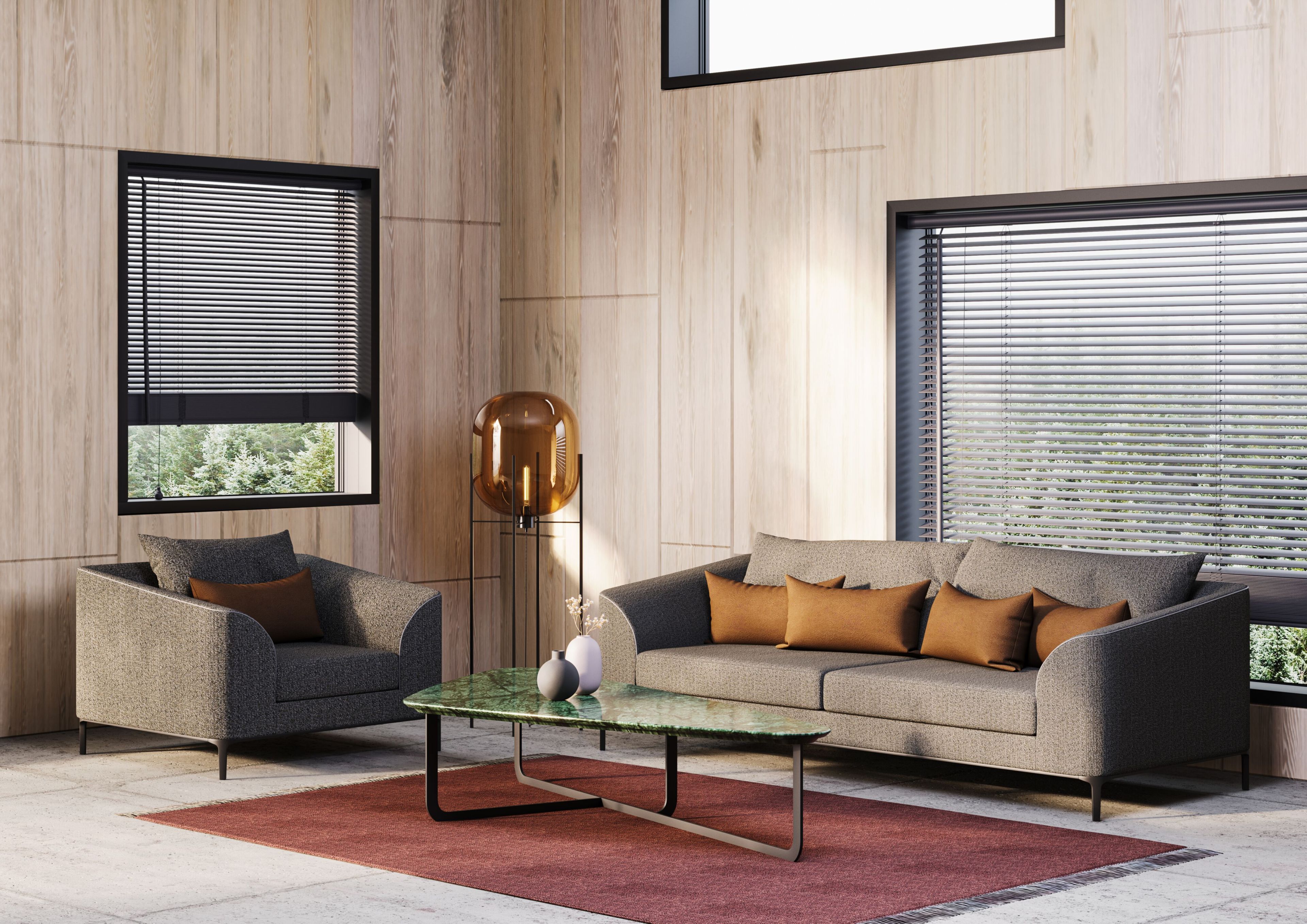 3-местный тканевый диван Ersa Земля ARCH-00123980 - Вид №2