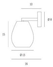 millelumen Настенный светильник из алюминия и стекла Bagan evolution sun-id-1456097 - Вид №2