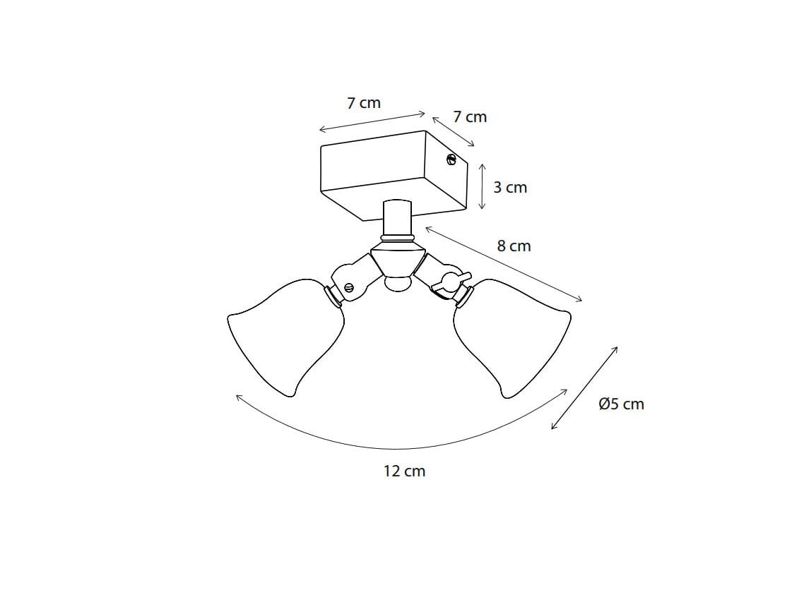 Регулируемая латунная светодиодная потолочная лампа Authentage Lighting Fleure Twin ARCH-00098036 - Вид №2