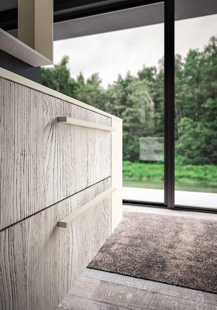 Ideagroup Одинарная подвесная тумба для ванной из fenix-ntm® Sense sun-id-1397281 - Вид №4