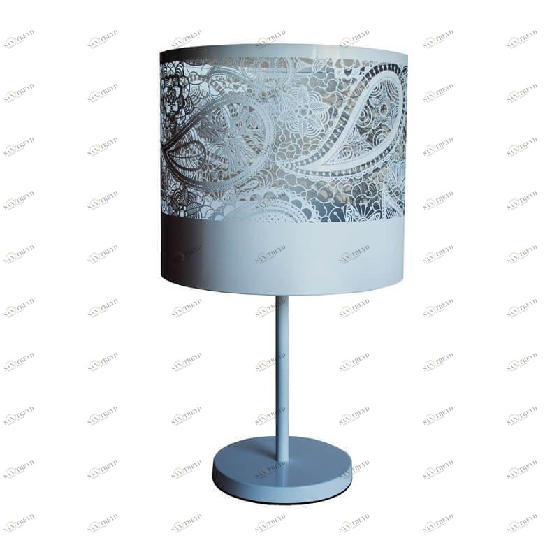 Лампа настольная белая Seven Fires "Карвед" 39207 SEVEN FIRES КАРВЕД 00-3907869 Белый 