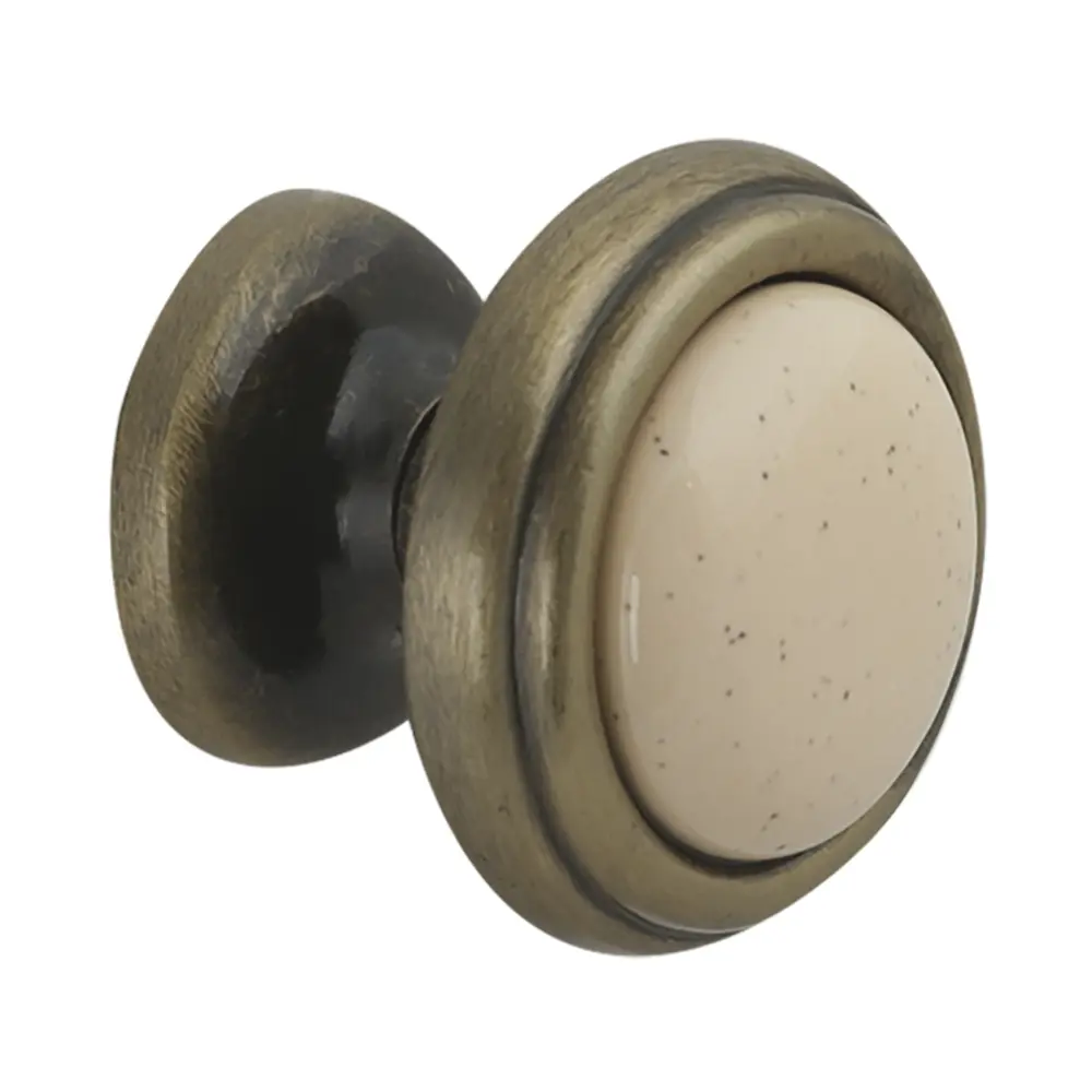 Мебельная ручка-кнопка Kerron AB MGC802A 38 мм металл/фарфор 11558739 STLM-2026945 