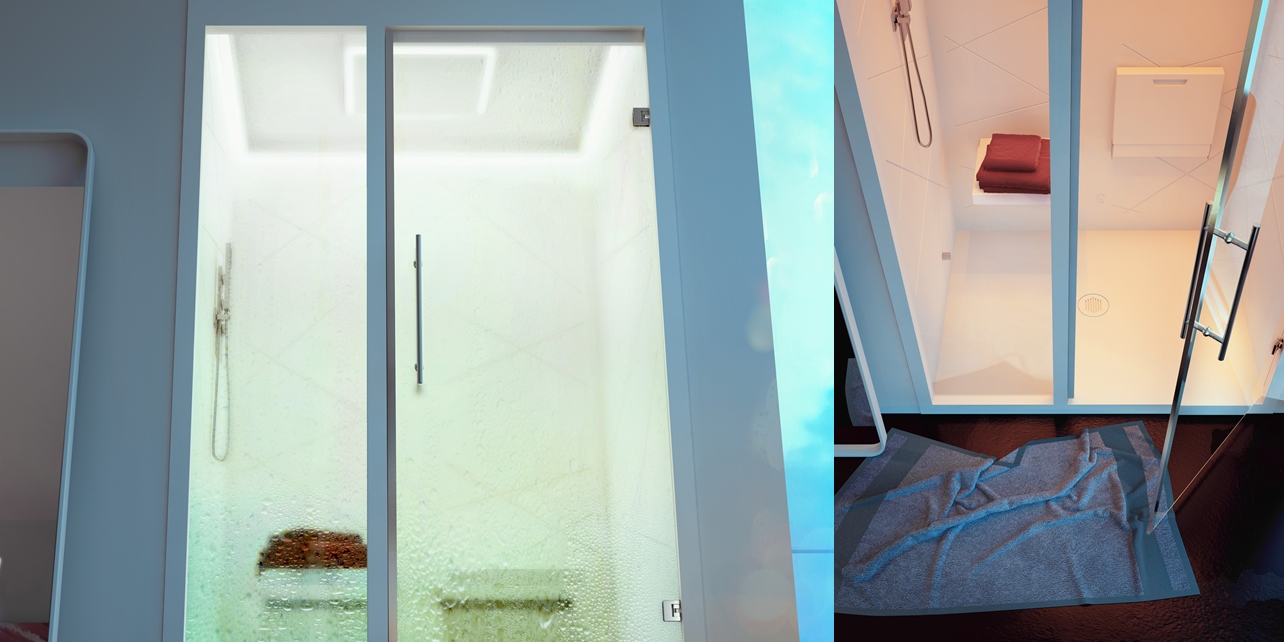 Турецкая баня в нишу Moma Design COMPACT3 SEHMCP3 - Вид №2