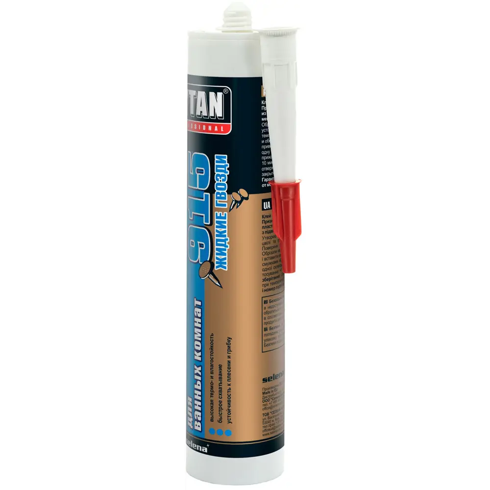 Клей строительный Tytan №915 для ванных комнат 440 г STLM-2052420 - Вид №1