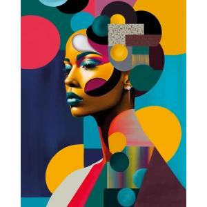 Картина на стекле Postermarket Девушка Поп-Арт 40x50 см