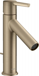 10007820 Смеситель для раковины 100, однорычажный, CoolStart, с рычажной ручкой и сливным гарнитуром AXOR STARCK