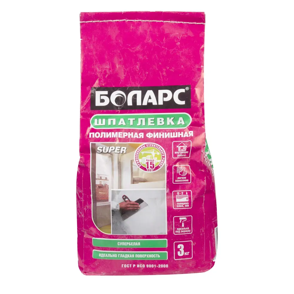 Шпаклёвка финишная БОЛАРС SUPER (3 кг) 12685991 STLM-2074610 