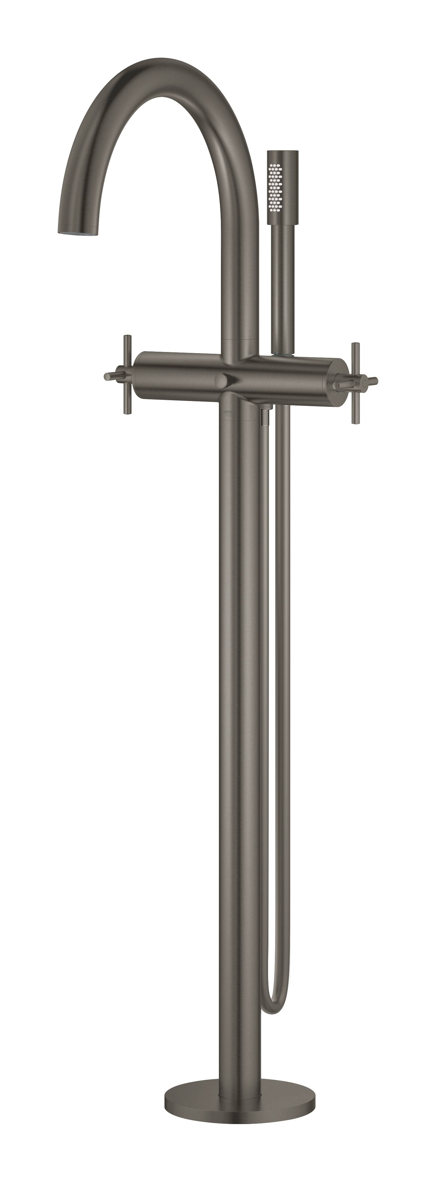 Внешняя часть свободностоящего смесителя для ванны GROHE Atrio New, темный графит (25044AL3) - Вид №1