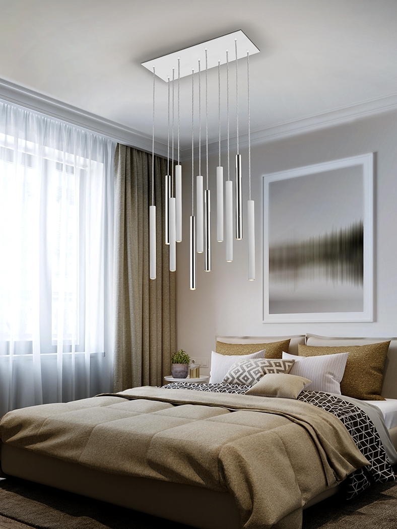 085133 Подвесной светильник 11L белый/хром Schuller Varas  - Вид №1