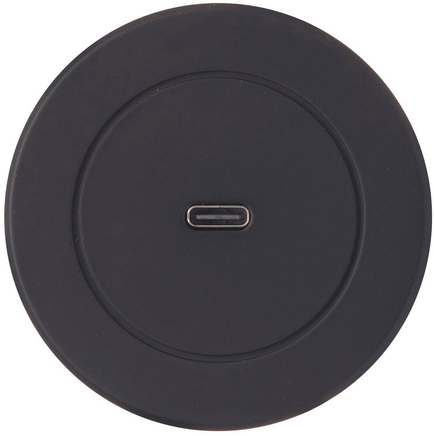 90997623 Розетка выдвижная встраиваемая Element 12033 вертикальная 1 USB цвет черный STLM-0431449 NAVAKO