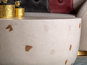 Круглый керамический журнальный столик