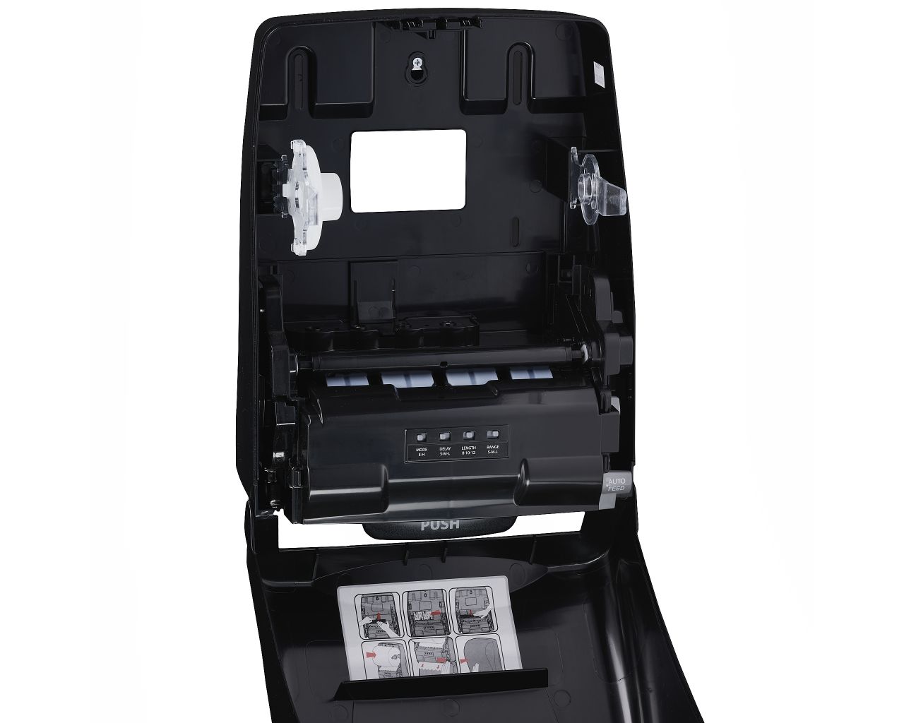 CAC501 AMADEUS SILKY BLACK автоматический диспенсер для бумажных полотенец в рулонах Merida  - Вид №5