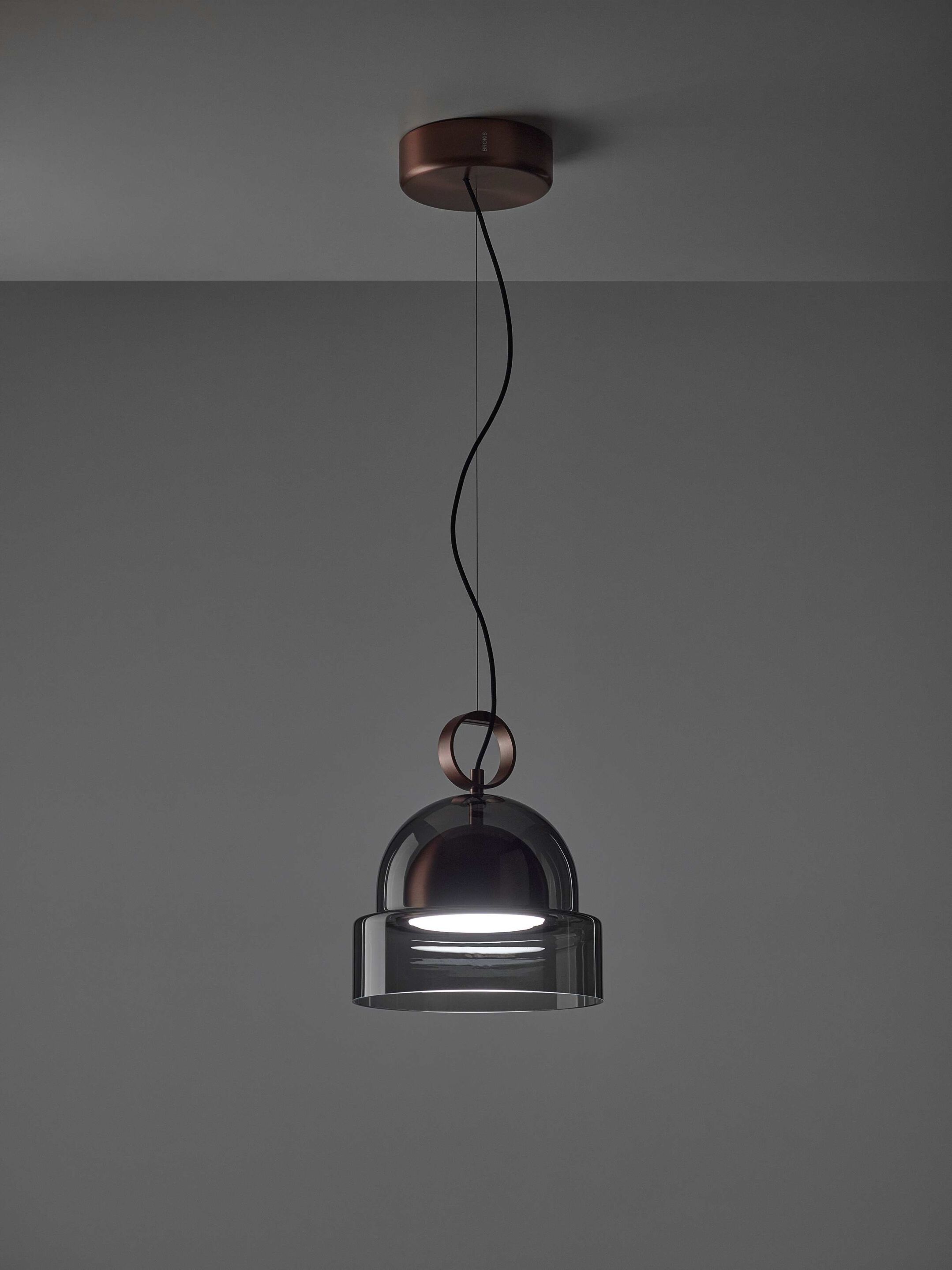 Подвесной светильник из дутого стекла BROKIS купол ARCH-00096747 - Вид №36