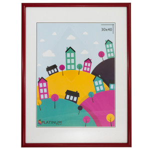 90348272 Рамка PR30x40, 30x40 см, пластик, цвет красный Палитра STLM-0195288 PLATINUM