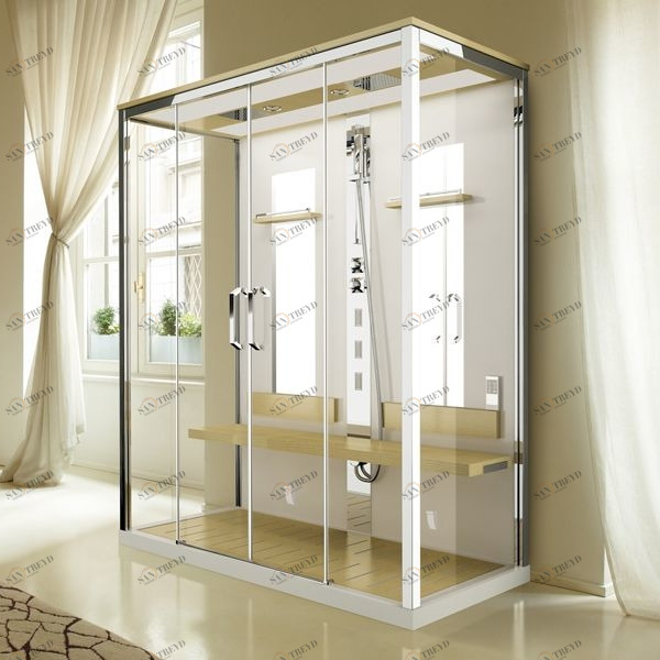 Душевая кабина NEXIS DUAL Novellini NEXIS цвета ясень, с низким душевым поддоном NEX2A170T51KP