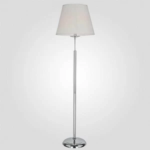 Торшер с абажуром хром Eurosvet 01008/1 EUROSVET HOTEL CHROME 00-3908747 Белый;хром