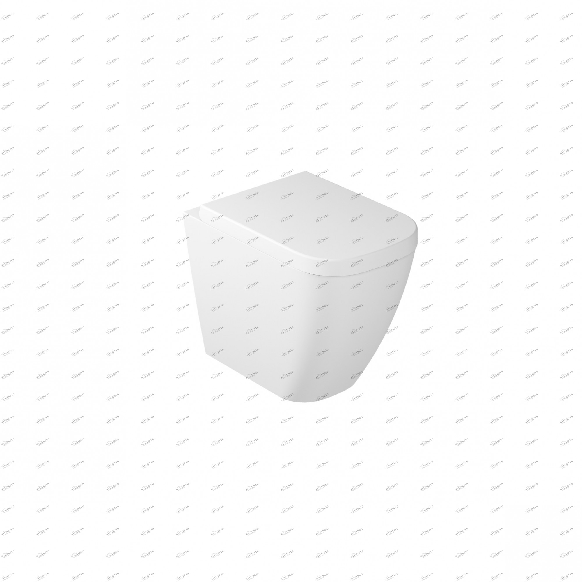 5481V2MT Приставной унитаз напольный Белый Galassia MEG11 Италия