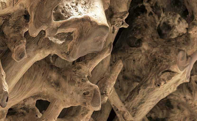 Il Giardino di Legno Круглый стол для гостиной из дерева и стекла Radice Radi04c5 - Вид №2